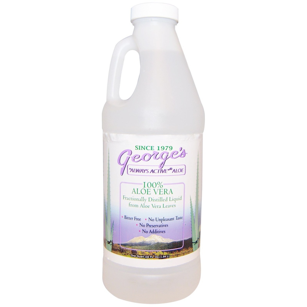 Georges Aloe Vera, 100% Aloe Vera Liquid, 32 fl oz (.94 l)