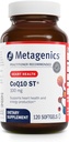 Metagenics CoQ10 ST- 100- 100 mg Ubiquinon med vitamin E til hjerte, energi og antioxidant Support * - Non-GMO, Gluten- fri, Soy- fri - GMP Certified Facility - 120 Softgels