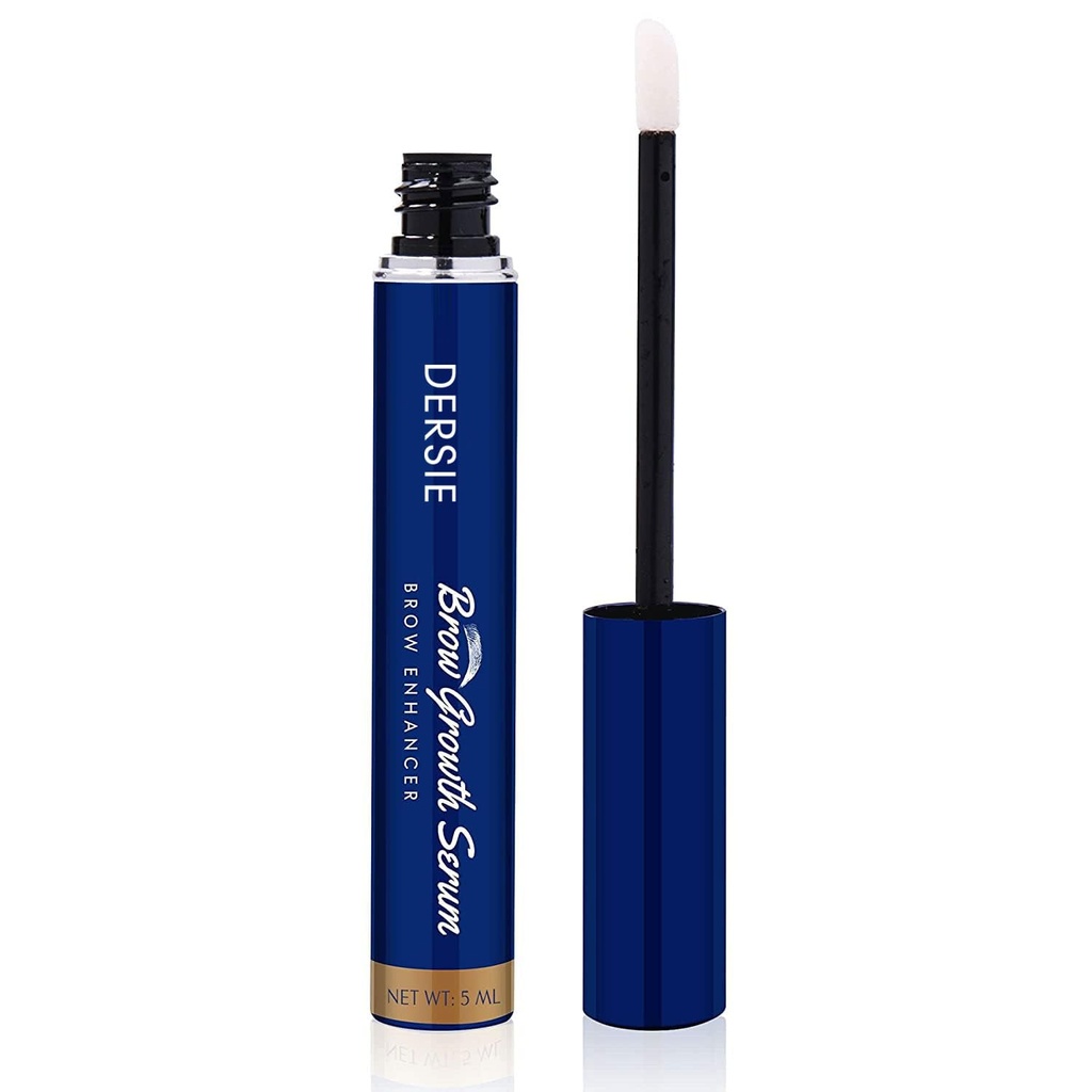Dersie Eyebrow Growth Serum: Brow Enhancing Serum Infunded med Peptid Complex, Biotin & Arginin for Fuller, Stærkere, Thicker Brows - Nourishes and Stronthers Dry, Sparse, eller Thinning Brows (5 ml)