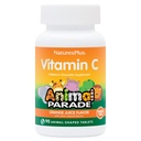 NaturesPlus Animal Parade Sugar-Free Children's Vitamin C, Natural Orange Juice Flavor - 90 Chewable Animal Shaped Tablets - Immune Support - Gluten Free - 45 Servings