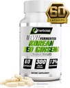 herbolab Koreansk Rød Ginseng Fermenteret 10: 1 (13% ginsenosider) - Ægte Panax Ginseng fra Korea 6 År Gamle Rødder - Patenteret Extract Technology