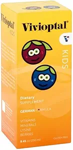 Vivioptal Kids, Flydende Multivitamin & Multimineraler Supplement, Bær, 8.45 Fl Oz