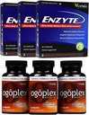 Enzyte ® + Ogoplex ® Bundle ® 124; Natural Male Enhancement + Prostate & Climax Enhancement - 90 dages levering af hvert mærke