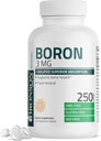 Bronson Boron 3 MG Chelated Superior Absorption understøtter knogleresundhedsspor Mineral, non- GMO, 250 vegetariske tabletter