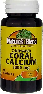 Nature 's Blend Okinawa Coral Calcium 1000 mg 60 Caps