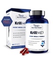 1MD Nutrition KrillMD - Antarktis Krill Oil Omega 3 tillæg med Astaxanthin, EPA, DHA