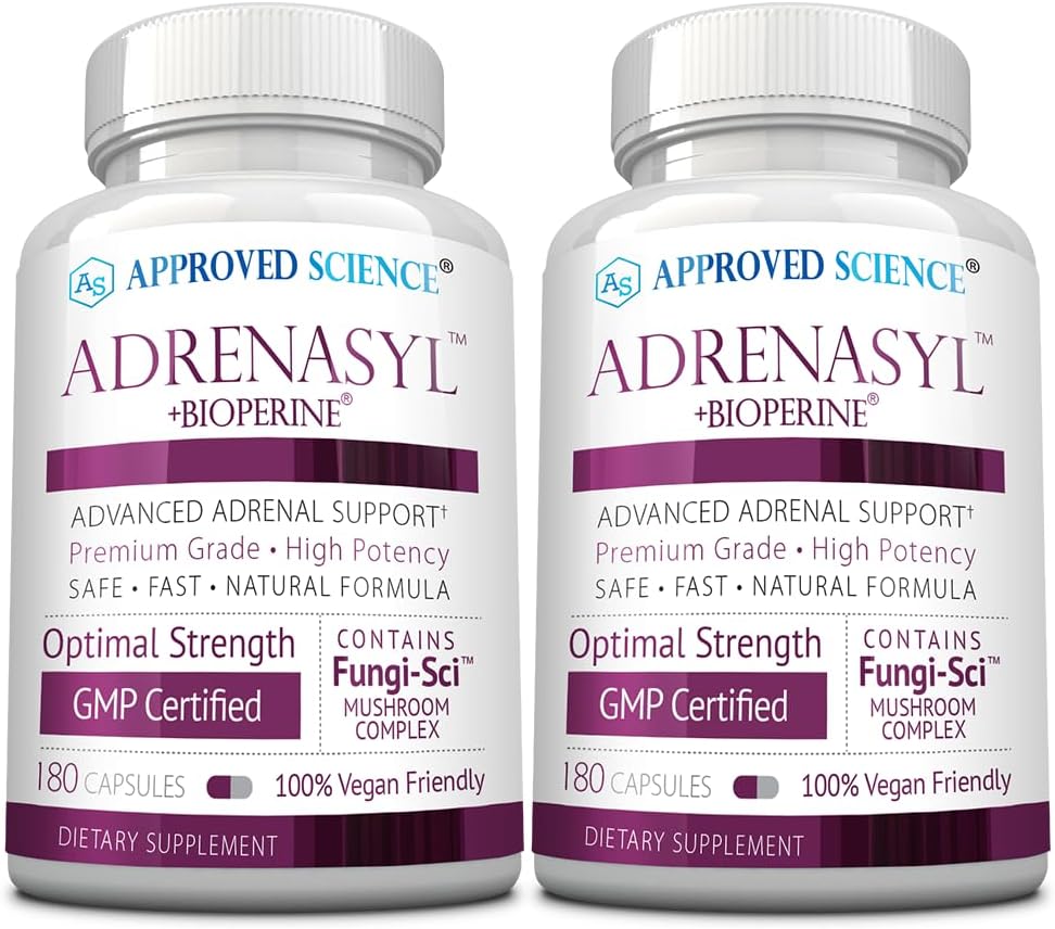 Godkendt videnskab Adrenasyl - Adrenal Gland Support - 180 Tæl - pakke med 2