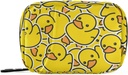 Pill Box Gul Duck Cartoon 7 Dag Pill sag Rejse Pill Organizer Bag med lynlås Portable Ugentlig Vitamin Medicin Supplement Holder Pouch Bag