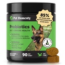 Pet Honesty Probiotika til Hunde til Lejlighedsvis Diarré & tarmstøtte, fordøjelsesenzymer med Prebiotika til Gut Sundhed for Hunde, Immunitet Sundhed & Itch Relief (Duck 90 ct)