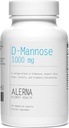 D-Mannose 1000 mg - urinveje - med tranebær koncentrat, Økologisk Rose HIPS, Acerola ekstrakt - 60 vegetariske kapsler