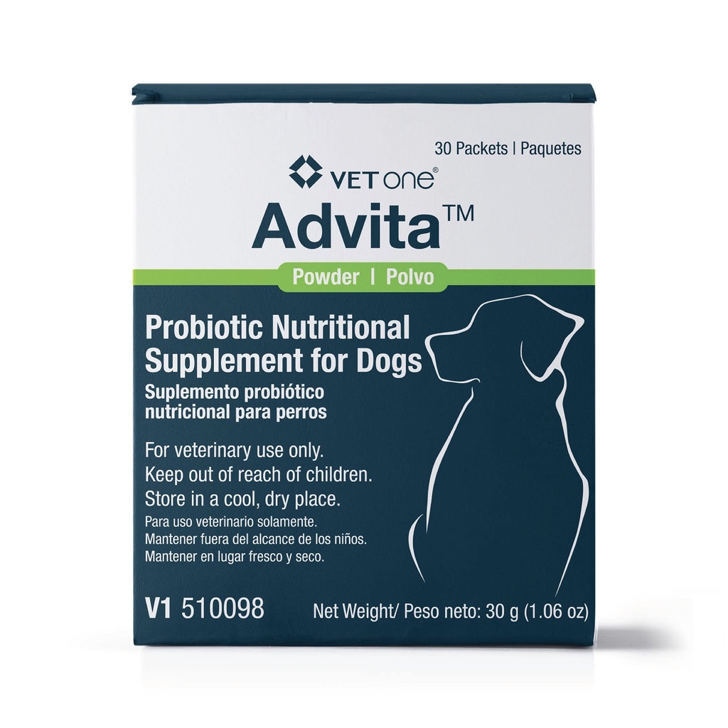 VetOne Advita Probiotic Nutritional supplement til hunde - 30 Pakninger