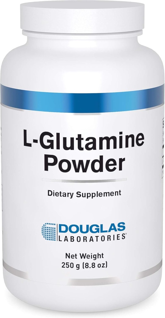 Douglas Laboratories L- Glutamine Powder Dex124; understøtter struktur og funktion af Gastrointestinal (GI) Tract og immunsystem Dex124; 250 Bedste
