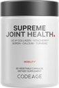 Codeage Supreme Joint Health, UC-II Collagen Capsules Type II, VitaCherry Sport Cherries, Boron, Calcium Fructoborate, Hyaluronic Acid, Turmeric, Bromelain & Boswellia Supplement, Non-GMO, 60 Count