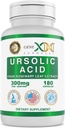 Genex Formulas Ursolsyre 300mg (180 kapsler) Ursolsyre Sourced from Rosemary Extract - Non- GMO, Gluten Free, Vegetarian