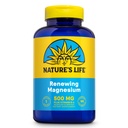 Natures Life Renewing Magnesium 500 mg - Plus vitamin B- 6 - Muscles and Nerves Support - Lab Verified (180 Servere, 180 VegCaps)