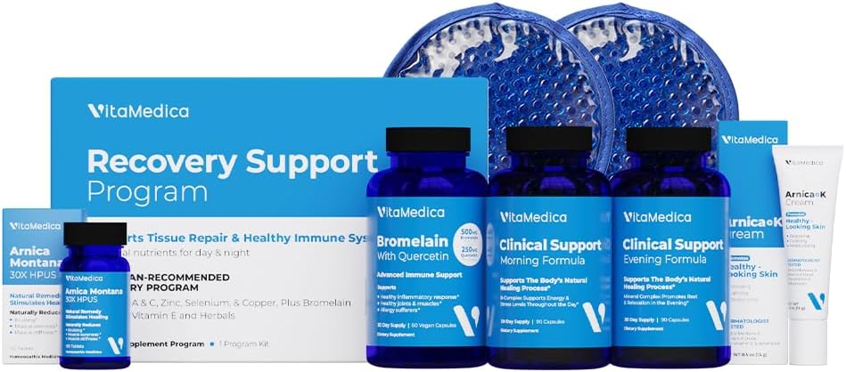 VitaMedica + 124; Ultimate Recovery Bundle + 124; Kirurgi Prep + 124; Sår Healing + 124; Kosttilskud + 124; Arnica K Oxide Cream + 124; Hot Cold Packs + 124; 30 Day Supply + 124; Arnica Montana + 124; Brom + 124; Vitamin A