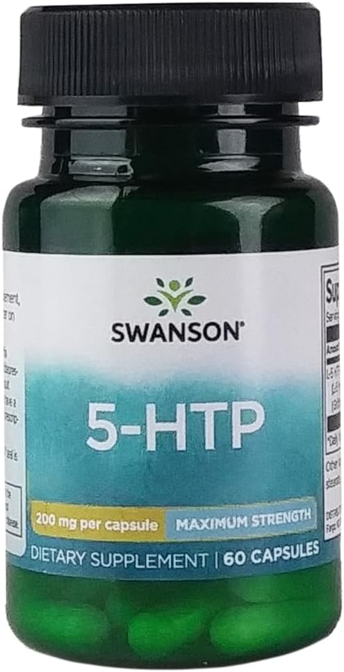 Swanson Ultra Aminosyre Maksimal styrke 5- Htp 200 Milligram 60 Veg kapsler