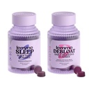 Lemme Sleep & Debloat Bundle - Sleep Gummies, en Drug- Free Nighttime Aid & Debloat Gummies for fordøjelsessygdomme & Gut Health, Probiotika & Prebiotika - Gluten Free, Gelatine Free, Non- GMO - 60 Ct. Hver