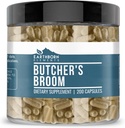 Earthborn Elements Butcher 's Broom 200 Kapsler, Pure & Ufortyndet, Ingen tilsætningsstoffer