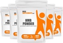 BulkSupplements.com HMB Powder - as Calcium HMB, Beta-Hydroxy Beta-Methylbutyrate - HMB Powder Supplements, Gluten Free - 1000mg per Serving, 5kg (11 lbs) (Pack of 5)