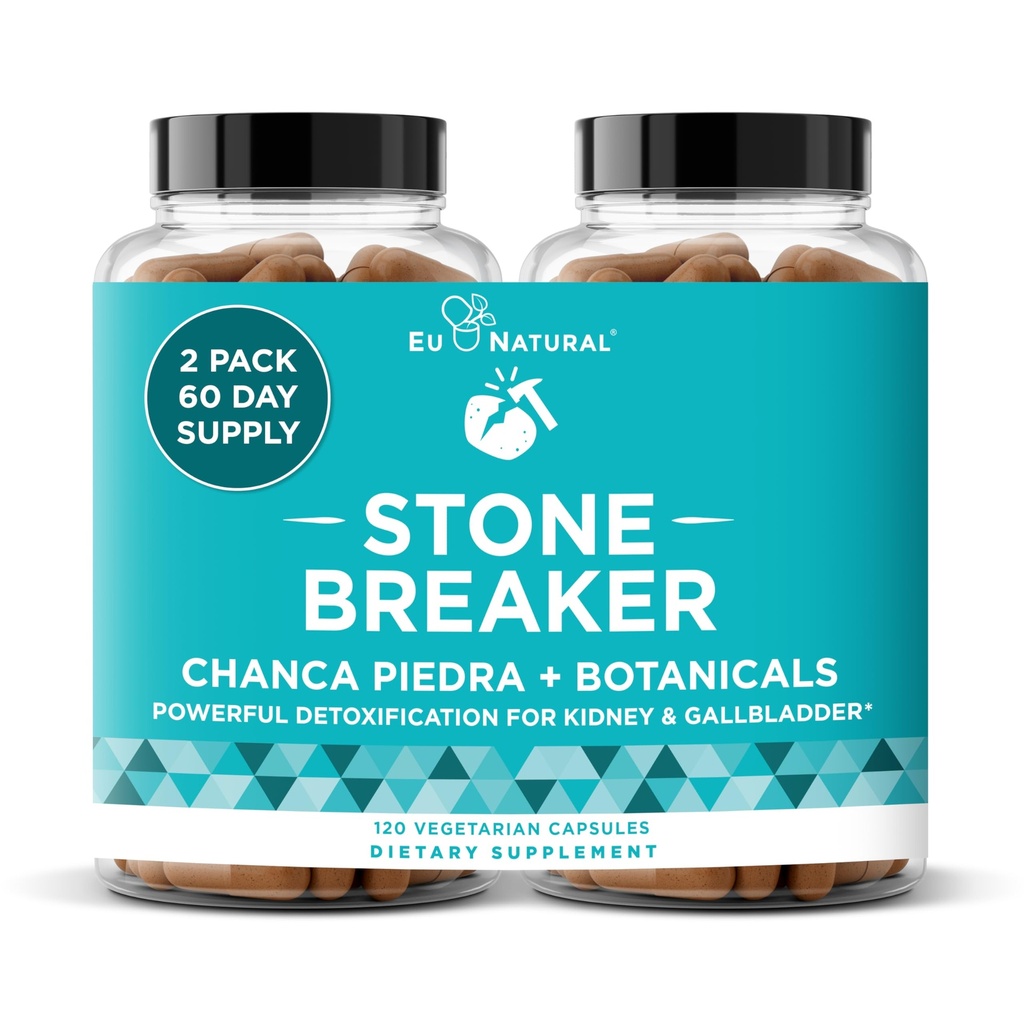 Chanca Piedra Stone Breaker - Natural Dissolver, Nyre Rengøring & Gallblære Supplement - Afgiftning Urinstof, Flush Urenheder, Clear System - 120 Vegansk bløde kapsler