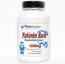 Yohimbe Bark standardiseret ekstrakt 1500mg / / 200 kapsler / / Pure / / af PureControl kosttilskud