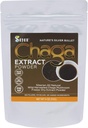 Sayan Chaga Mushroom Extract Powder (4oz) - Fryse Tørret Siberian Wild Hartered - Organic Antioxidant Tea for immun and fordøjelse Support - Focus, Energy, Clarity, Wellness - Ingen tilsætningsstoffer