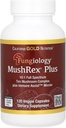 California Gold Nutrition Fungiology, MushRex Plus, Full- Spectrum Ten Mushroom Complex med Agaricus, Chaga, Cordyceps, og Lions Mane, 120 Plantcaps