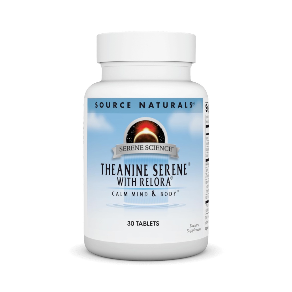 Serene Science Theanine Serene med relora, Magnesium og GABA - 30 tabletter