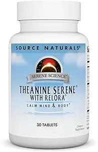 Serene Science Theanine Serene med relora, Magnesium og GABA - 30 tabletter