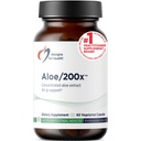 Design for sundhed Aloe / 200x - 200mg Aloe Vera Extract - Højt koncentreret Aloe Leaf supplement til GI support - ikke-GMO, Vegetariske piller (60 kapsler)