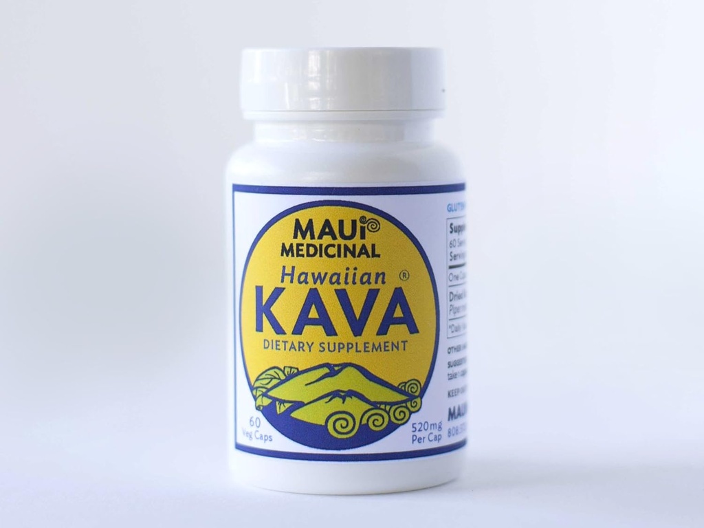 Hawaii Kava Root 60 Veggie Capsules 520mg per kapsel