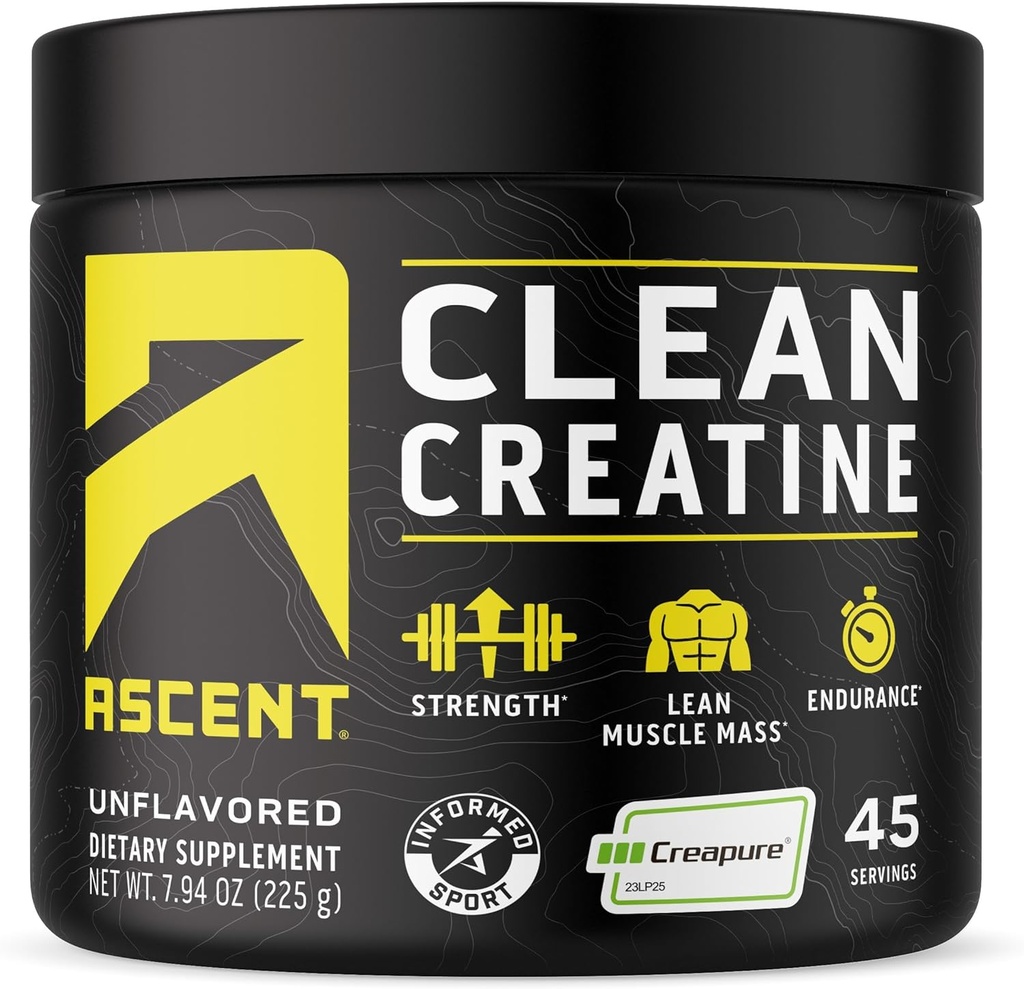 Aduft ren Creatin monohydrat pulver - 5G Per Servering, Creapure supplement - Unflavored, 45 Servere