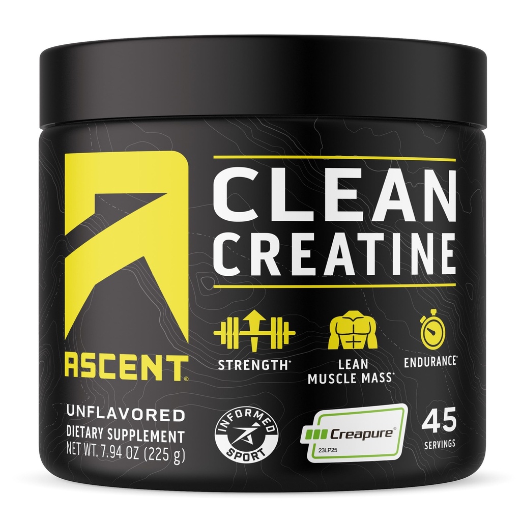 Aduft ren Creatin monohydrat pulver - 5G Per Servering, Creapure supplement - Unflavored, 45 Servere