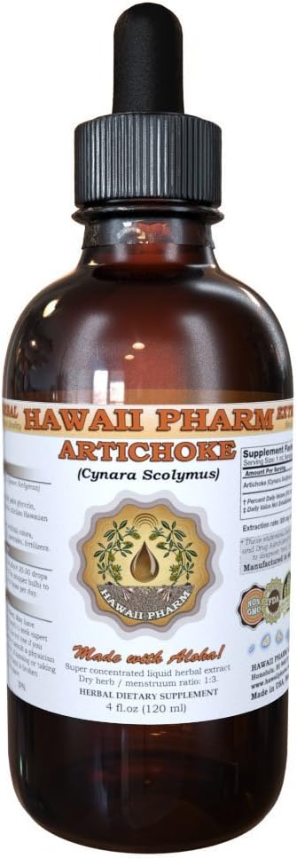 Hawaii iPharm Artichoke Liquid Extract, Organic Artichoke (Cynara scolymus) Tincture 2 oz