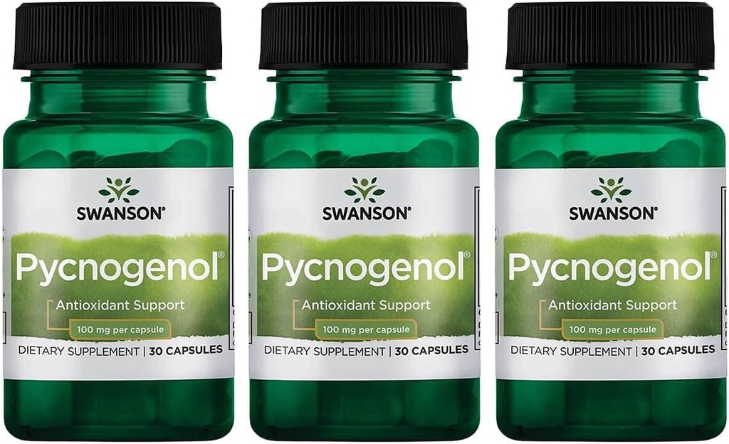 Swanson Pycnogenol 100 milligram 30 kapsler 3 pakning
