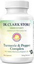 Dr Clark Store Turmeric & Black Pepper Extract – 710mg, 100 Capsules, Immune Support, Antioxidant, Digestion Health Supplement for Adults