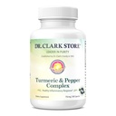 Dr. Clark Store Gurmerisk & Black Pepper Extract - 710mg, 100 kapsler, immunstøtte, antioxidant, fordøjelsestilskud for voksne