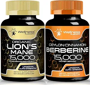 WELLENess LASSRX Lions Mane Capsules og Berberine Capsules