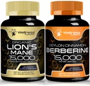 WELLENess LASSRX Lions Mane Capsules og Berberine Capsules