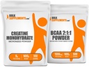 BulkSupplements Creatin 500g + BCAA 2: 1: 1 500g Bundle