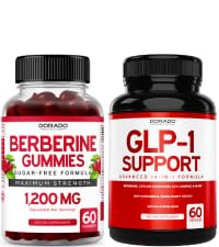 Berberine Gummies med Ceylon Cinnamon (60 Gummies) Premium Sukkerfri Berberine Ceylon Cinnamon Supplement og GLP-1 Supplement (60 Greve) Support Gut Sundhed & Metabolisme - Ikke GMO & USA Made