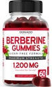 Berberine Gummies med Ceylon Cinnamon (60 Gummies) Premium Sukkerfri Berberine Ceylon Cinnamon Supplement og GLP-1 Supplement (60 Greve) Support Gut Sundhed & Metabolisme - Ikke GMO & USA Made
