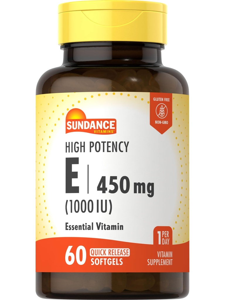 Sundance høj potens E-vitamin; 450mg (1000 IE)