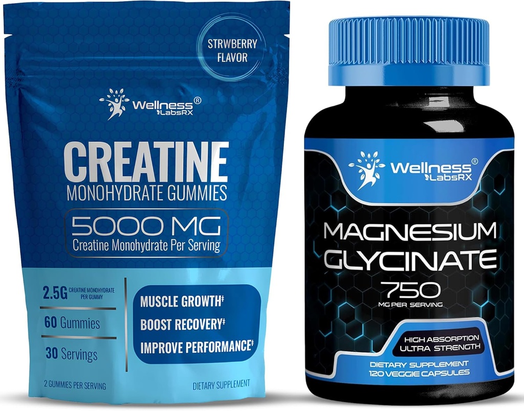 Kreatinegummi med magnesiumglycinatkapsler