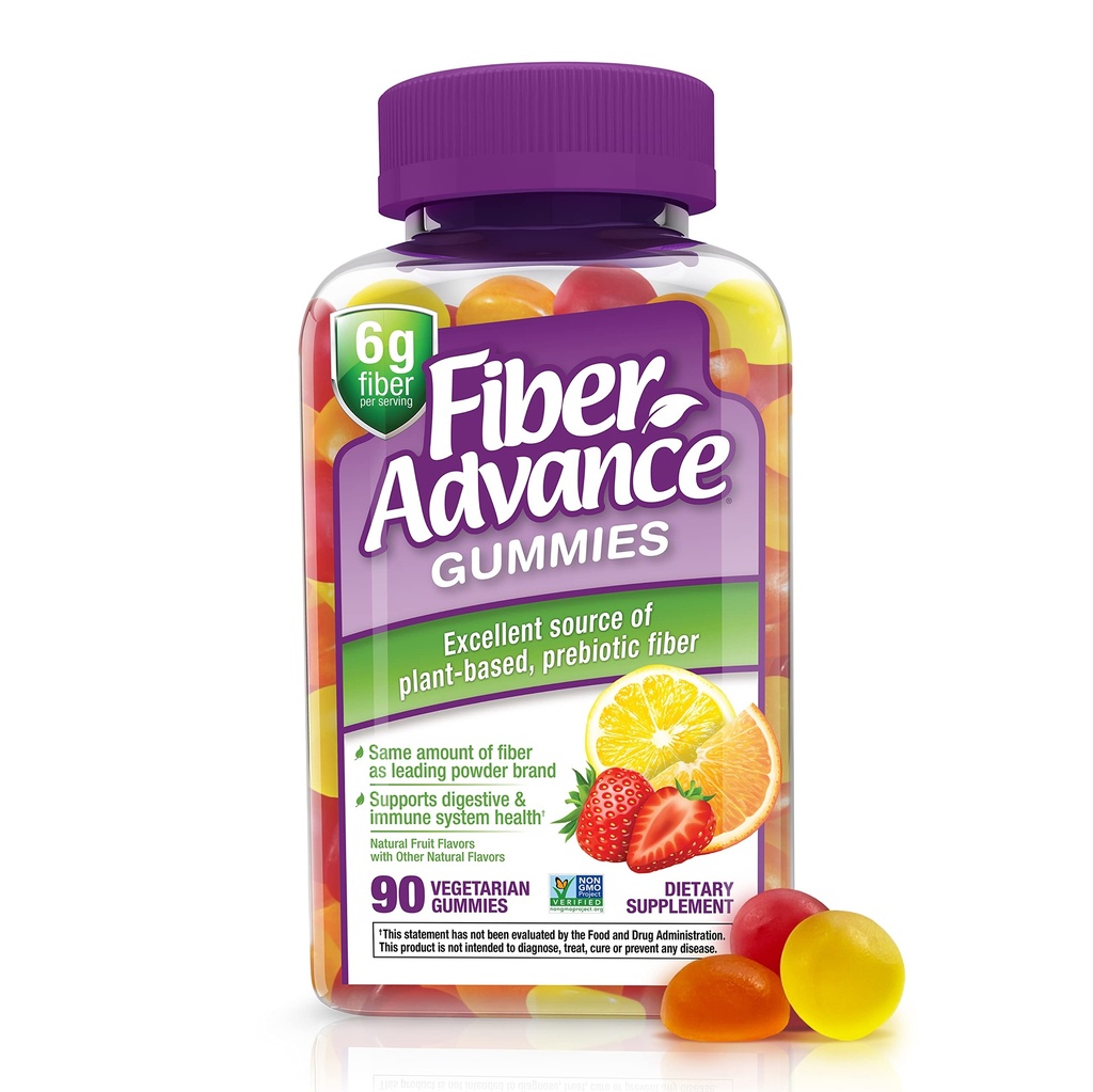 Fiber Advance Gummies against 124; 100% Plant Based Fiber Supplement for fordøjelsesmæssig sundhed