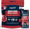 Organifi Red Juice - Energy Powder reducerer Eftermiddagskrampe og øger fordøjelse og immunsystem, 15 Go Pakker