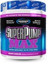 Gaspari Nutrition SuperPump MAX, Ultimate Pre Workout Powder, Vedvarende energi Preworkout, Nitroxide Booster, Muskelvækst, Recovery & Replenises Electrolytes (Grape Cooler)