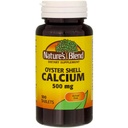 Nature 's Blend Oyster Shell Calcium 500 mg tabletter - 100 ct, pakke med 2 stk.