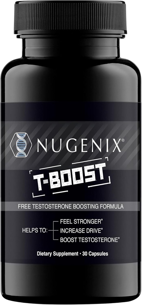 Nugenix T Boost - Gratis Testosteron Booster tillæg for mænd, 30 Greve